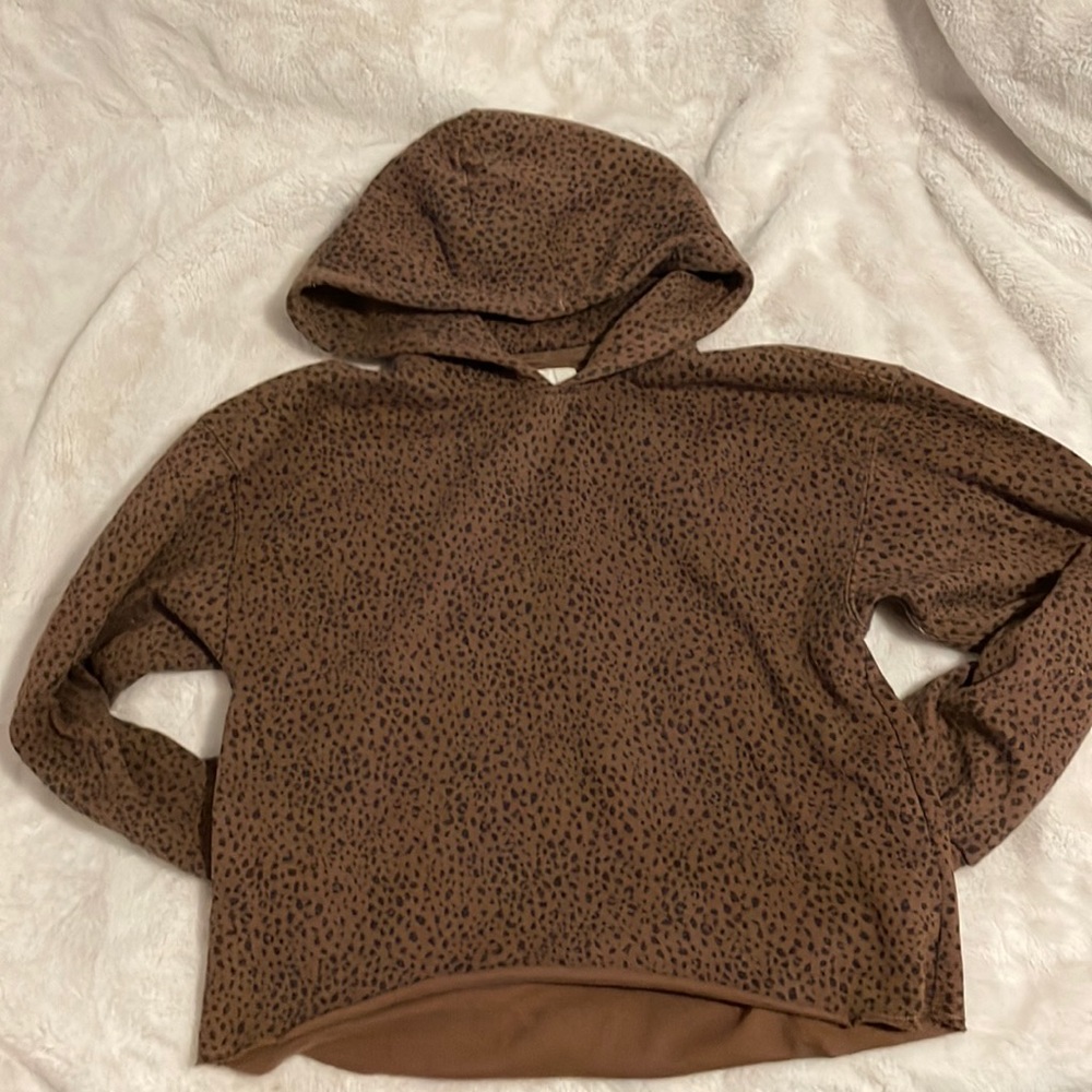 Abercrombie and fitch soft brown pullover hoodie